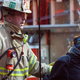 A firefighter assists a victim after smoke filled a Metro subway train at the L’Enfant Plaza station during the evening rush hour Jan. 12, 2015, in Washington, D.C.
Paul J. Richards/Getty Images